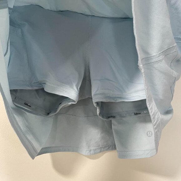 Lululemon light blue tennis / golf skirt with built in shorts, elastic waist  Si - Picture 2 of 5